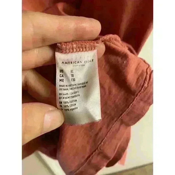 AMERICAN EAGLE - super soft standard‎ fit men’s shirt sleeve polo top , XL - Picture 5 of 5